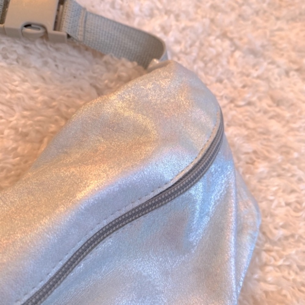 silver fanny pack